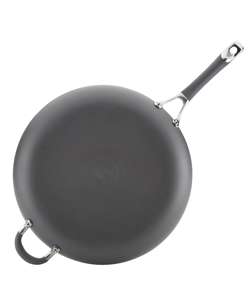 Circulon Radiance Hard Anodized Aluminum Nonstick 14" Frying Pan with Helper Handle