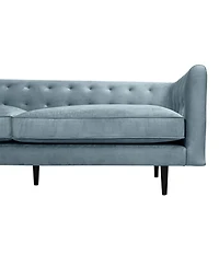 Armen Living Annabelle 80" Velvet with Wood Legs Sofa