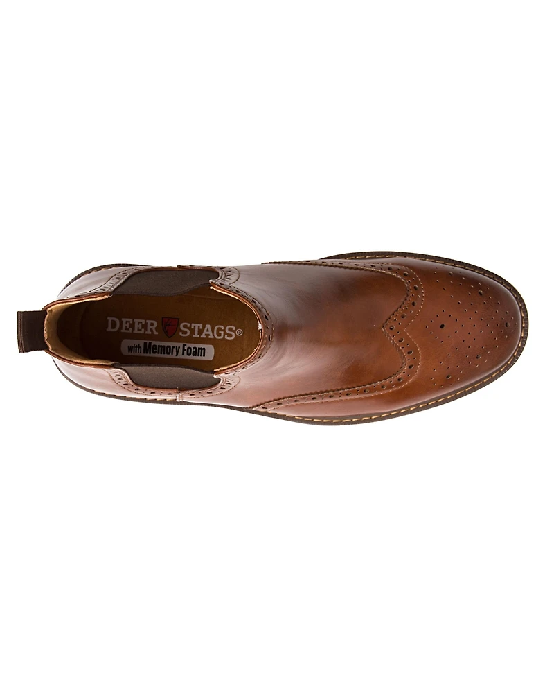 Deer Stags Men's Brayden Dress Comfort Chelsea Boots