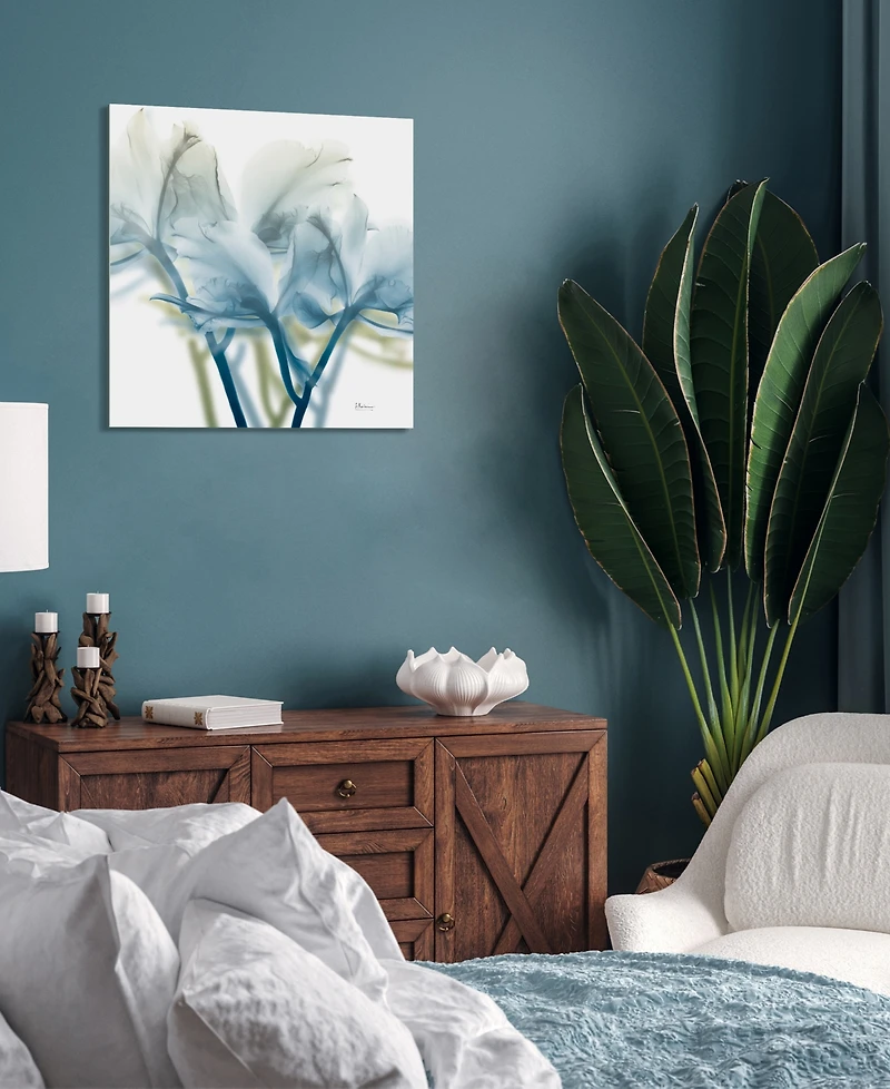 Empire Art Direct "Unfocused Beauty 3" Frameless Free Floating Tempered Glass Panel Graphic Wall Art, 24" x 24" x 0.2"