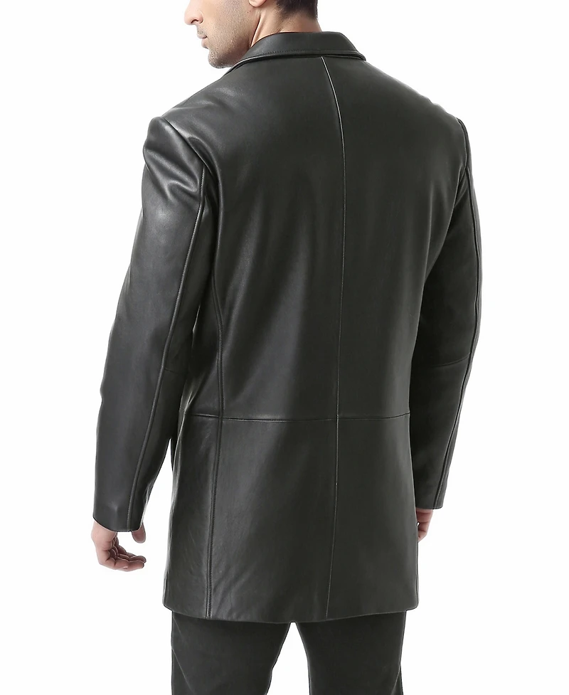 Bgsd Men's Men Carter Three-Button Leather Car Coat