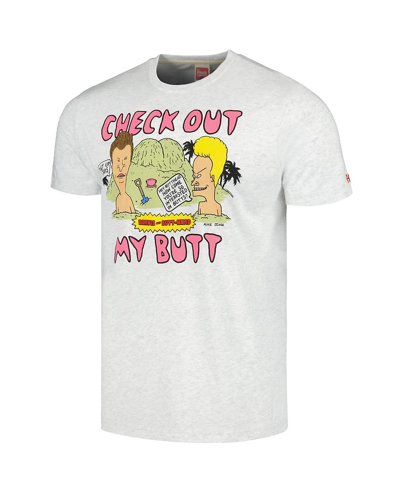 Men's and Women's Homage Ash Beavis and Butt-Head Tri-Blend T-shirt