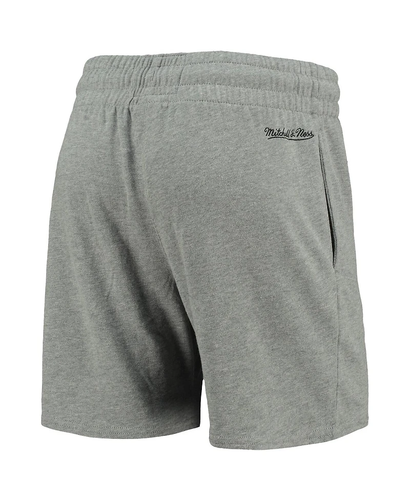 Women's Mitchell & Ness Heathered Gray Atlanta United Fc Logo Shorts