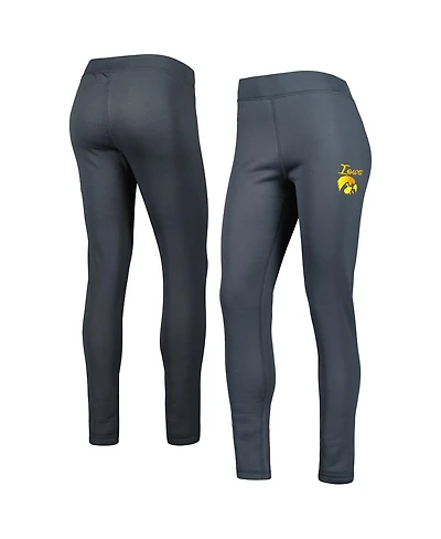 Women's Concepts Sport Charcoal Iowa Hawkeyes Upbeat Sherpa Leggings