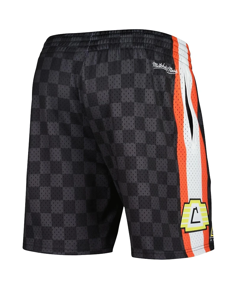 Men's Mitchell & Ness Black San Jose Earthquakes City Mesh Shorts