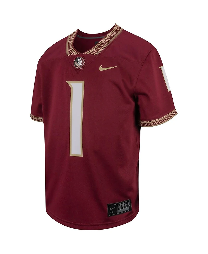 Toddler Boys and Girls Nike #1 Garnet Florida State Seminoles Untouchable Football Jersey