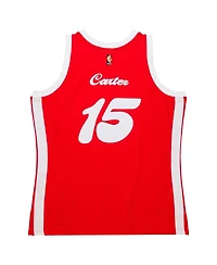 Men's Mitchell & Ness Vince Carter Red Memphis Grizzlies Hardwood Classics Retro Name and Number T-shirt