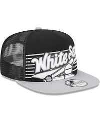 Men's New Era Black Chicago White Sox Speed Golfer Trucker Snapback Hat