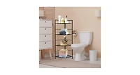 4 Tier Folding Metal Shelf Plant Stand Storage Open Shelf Corner Display Rack