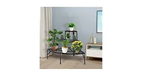 3 Tier Metal Corner Plant Display Rack
