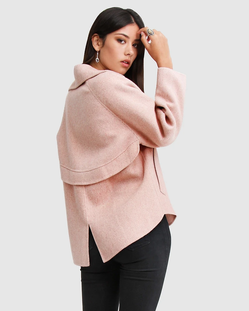 Belle & Bloom Women's I'm Yours Wool Blend Peacoat