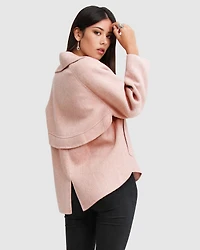 Belle & Bloom Women's I'm Yours Wool Blend Peacoat