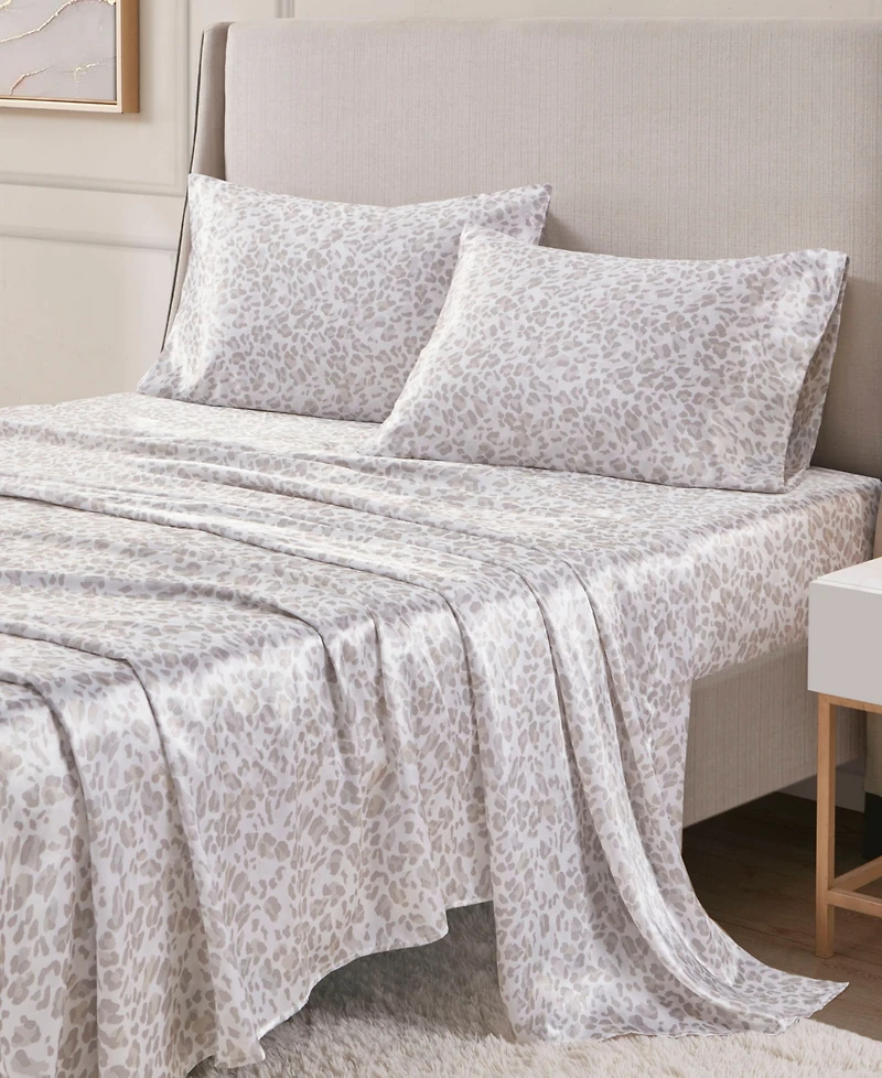 Madison Park Essentials Printed Satin Sheet Set