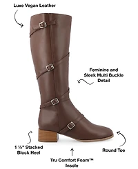 Journee Collection Women's Elettra Regular Calf Boots