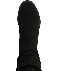 Journee Collection Women's Mirinda Rouched Stretch Knee High Boots