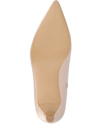 Journee Collection Women's Tullip Wide Width Calf Kitten Heel Pointed Toe Knee High Dress Boots