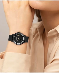 Lacoste Women's L.12.12 Go Quartz Black Silicone Strap Watch 36mm