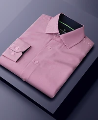 Tom Baine Men's Performance Stretch Mini Plaid Button Down Dress Shirt