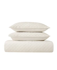 Royal Velvet Diamond 3 Piece Quilt Set, Full/Queen