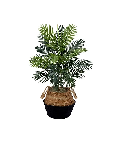 Nearly Natural 36" Artificial Areca Palm Tree with Handmade Jute Cotton Basket Diy Kit