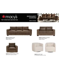 Dawkins Leather Sofa Collection Created For Macys