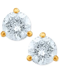 Certified Near Colorless Diamond Stud Earrings (3/4 ct. t.w.) in 18k Gold