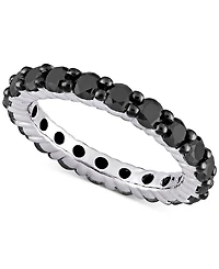 Black Diamond Eternity Band (2 ct. t.w.) 14k White Gold