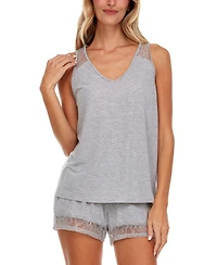 Flora by Flora Nikrooz Frances Knit Cami Tap Pajama Set