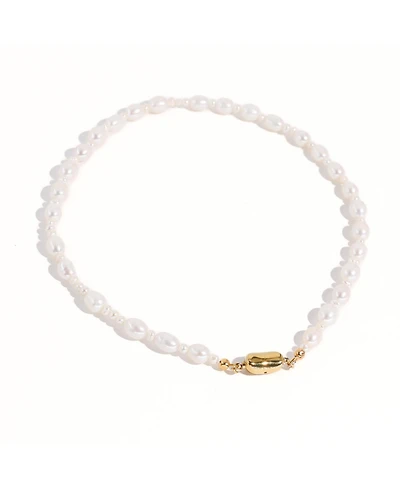 Bean Necklace - Madelyn Pearl 16" For Women