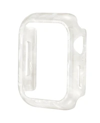 Anne Klein Women's Marbleized Ivory Acetate Protective Case designed for Apple Watch 41mm