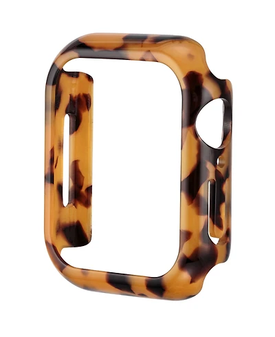 Anne Klein Women's Marbleized Tortoise Acetate Protective Case designed for Apple Watch 40mm