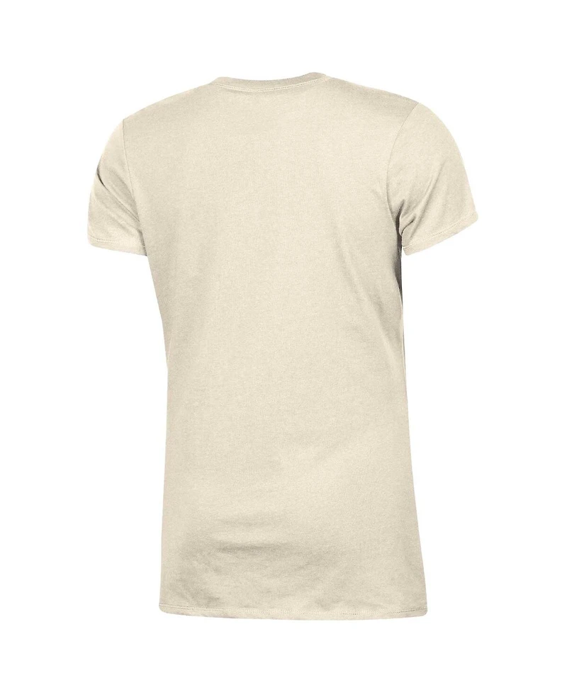 Women's Champion Cream Distressed Cincinnati Bearcats Classic T-shirt