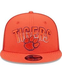 Men's New Era Orange Clemson Tigers Grade Trucker 9FIFTY Snapback Hat