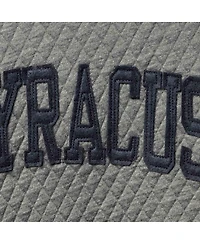 Women's Pressbox Heather Charcoal Syracuse Orange Moose Quilted Pullover Sweatshirt