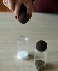 Sagaform Nature Salt and Pepper Shakers with Cork Stoppers, Set of 2