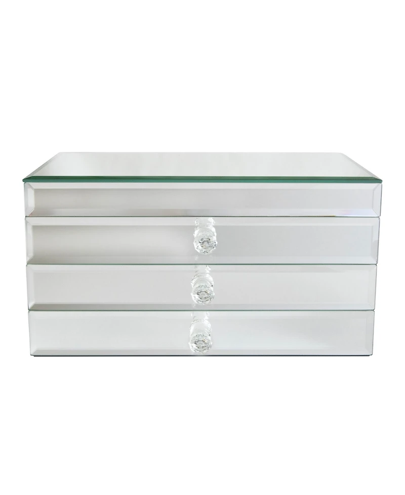 Mele & Co Maxine Mirror Glass Jewelry Box