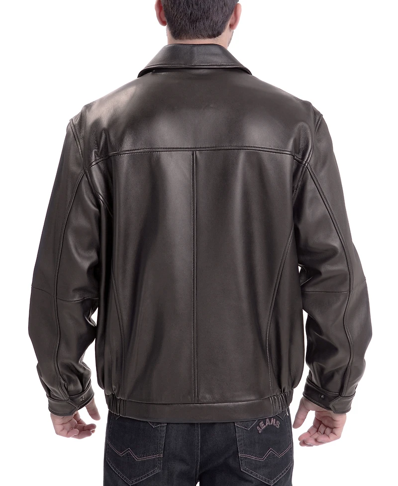 Bgsd Men's Men Derrick Leather Bomber Jacket