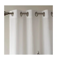 Cecily Burnout Printed 2 sheer Window Curtain, 84 inches long Curtain Panels set, Width 50 curtains for Bedroom and Living Room, Easy To Hang,