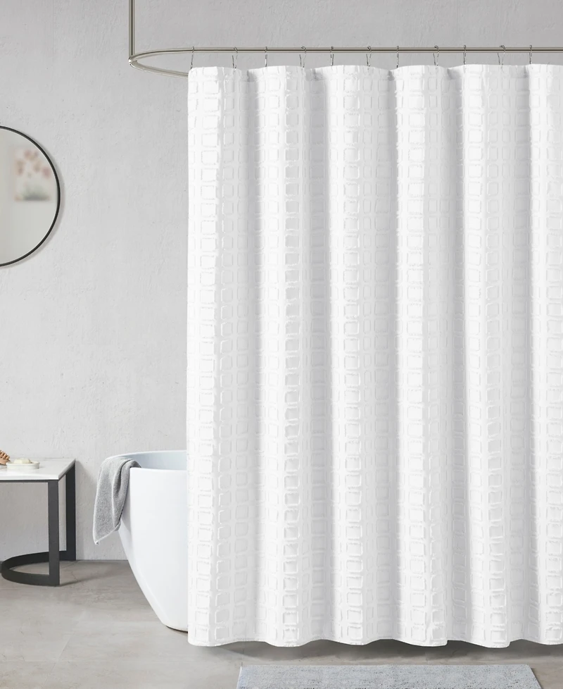 Madison Park Metro Clipped Shower Curtain, 72" x