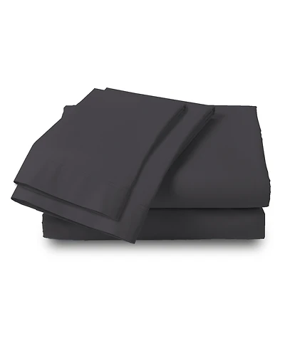 Color Sense 300 Thread Count 100% Cotton Sateen 3-Pc. Sheet Set, Twin