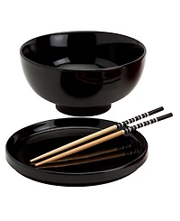 Infuse Asian Ceramic 8 Piece Ramen Bowl Set