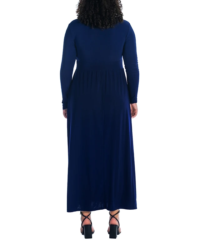 acler westover long-sleeve v-neck belted pleated maxi dress Acler Westover Long-Sleeve V-Neck Belted Pleated Maxi Dress