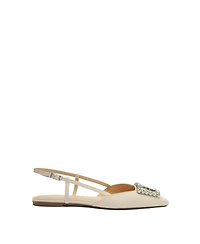 Arezzo Women's Savannah Pointed Toe Flats - White
