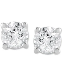 Forever Grown Diamonds Lab Grown Diamond Stud Earrings (1 ct. t.w.) in Sterling Silver