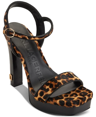 Karl Lagerfeld Paris Women's Jaina Ankle-Strap Sandals