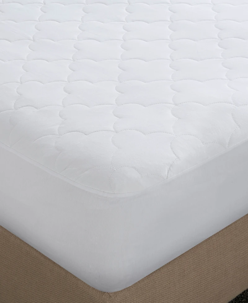 Madison Park All Natural Cotton Percale Quilted Mattress Pad