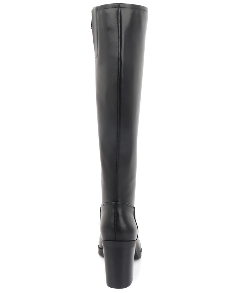 Kenneth Cole New York Women's Veronica Knee High Block Heel Boots - Black