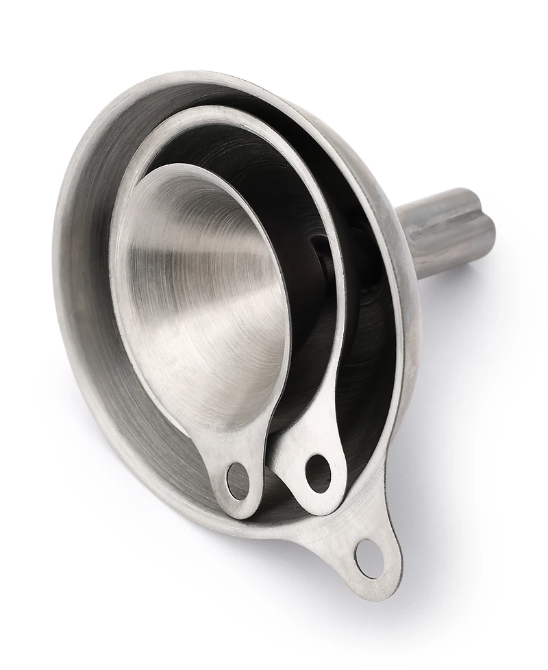 The Cellar 3-Piece Stainless Steel Key Ring Funnel Set