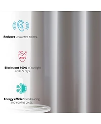 Hlc.me Laurance Full Shaded Blackout Curtains - Thermal Insulation Light Blocking Home Theater Grommet Window Drapery Basement Curtains