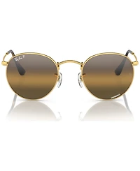 Ray-Ban Men's Round Metal Chromance Polarized Sunglasses, Mirror Gradient RB3447
